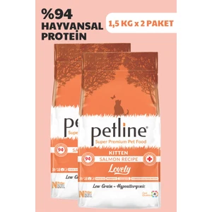 Somonlu Yavru Kedi Maması 3KG ( 2 x 1,5Kg ) - LOVELY