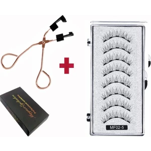 Yapışkansız Mıknatıslı Kirpik Klipsi 5 Kit 3D Vizon Yapay Kirpikler (Yurt Dışından)