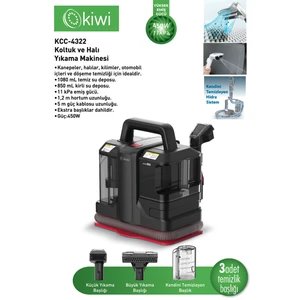 KCC-4322 Koltuk ve Halı Yıkama Makinesi Siyah