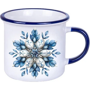 Deepcraft Best Quality Enamel Mavi Kulp Kupa 300 Ml