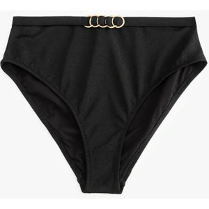 Aksesuar Detaylı Yüksek Bel Bikini Altı