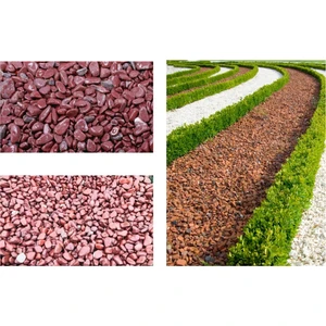 Tunç Botanik Dolomit Taşı Bordo 2-4 cm 10 kg Doğal Dekorasyon Taşı