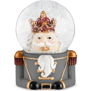 New Year Yılbaşı Nutcracker Kar Küresi 4,6 x 6,4 cm Gri