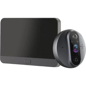 W1 Kapı Zili, Kapı Dürbünü Kamerası, Wifi Kapı Gözetleme Deliği Görüntüleyici, Görüntülü Kapı Zili, 1080P Kamera, Monitörlü, 4,3 Inç LCD Ekran, Hareket Algılama