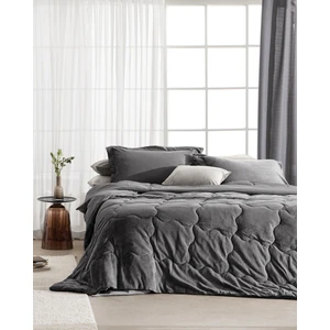 Madame Coco Kaira King Size Comforter Set - Antrasit