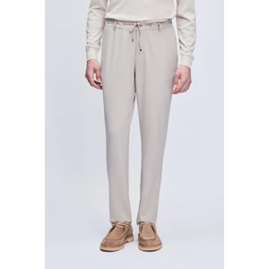 Bej Rahat Kesim Yandan Cepli Jogger Pantolon