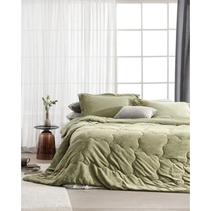 Madame Coco Kaira Tek Kişilik Comforter Set - Haki