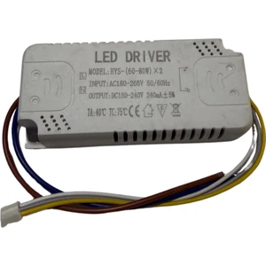 160 Watt (60-80)X2W Sabit Akım 3 Renk LED Avize Driver Trafo 180-250V