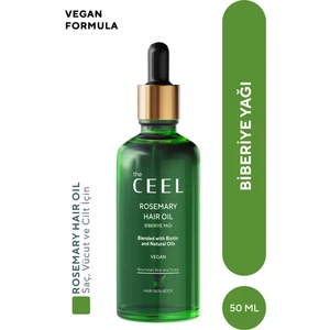 The Ceel Biberiye Yağı Complexi Sac Dokulmesi ve Asiri Yipranmis Saclar icin Biotin Özlü Saç Bakımı 50 Ml