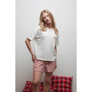 Kadın Pamuklu Kısa Kollu T-Shirt