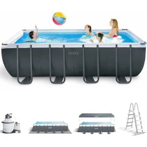 Intex 26356np Ultra Xtr Dikdörtgen Prefabrik Aile Havuzu 549x274x132cm Merdiven+Filtre+Örtü Set
