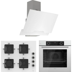 Fryart Hava Fritözü Fonksiyonlu Beyaz 3'lü Ankastre Set ( XE63CB-SS206-D064 )