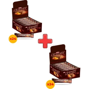 Snack Sütlü Karamelli Nuga Bar 20 gr x 24 Adet Kutulu 2'li Paket