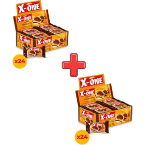 X-One Tartelette Karamelli Kakao Kaplı Bisküvi 20 gr x 24 Adet Kutulu 2'li Paket