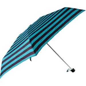 Moods Up Siyah Yeşil Çizgili Manuel Mini Şemsiye - Rüzgara Dayanıklı, Hafif, Renkli Tasarım
