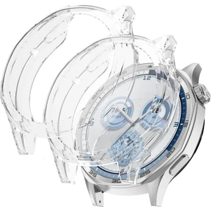 Huawei Watch Gt 5 Pro 46MM 2li Set Silikon Parlak Renkli Ekran Koruyuculu Kasa Koruyucu (42MM Değildir)