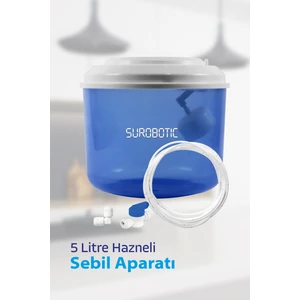 SUROBOTIC Yeni Nesil Arıtma Su Arıtma Sebil Üstü Damacana Aparatı Kapaklı / 5 Litre Hazneli Seçenekli