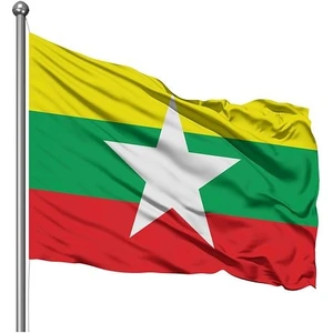 Asya Bayrak Myanmar Gönder Bayrağı 50 x 75 cm