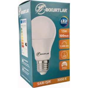 LED Lamba 15W-100W 1200 Lümen Sarı Işık 3000K