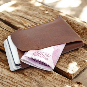 Cy Leather Zenith Taba Hakiki Deri El Yapımı Kartlık