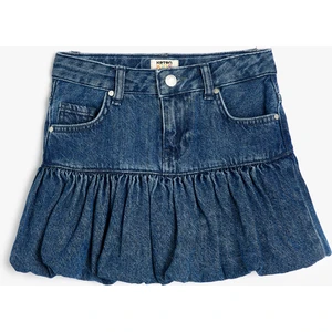 Kot Etek Pileli Cep Detaylı Pamuklu