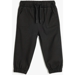 Jogger Pantolon Beli Bağlamalı Cepli