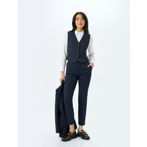 Slim Fit Cepli Cigarette Kumaş Pantolon