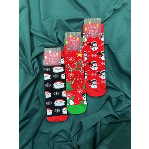 Krc & Global Tekstil Yılbaşı - Noel - Christmas Temalı Çorapları 3'lü