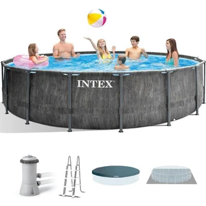 Intex 26742NP Yuvarlak Havuz 457x122 cm Merdiven ve Filtre Seti ile 16805 Litre Su Kapasitesi