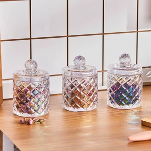 Robby Lüsterli 3'lü Petek Desen Baharat Takımı/Şekerlik 350 ml