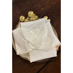 Nakışlı Ekmek Örtüsü. Gül Desenli