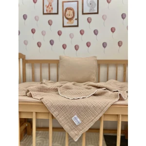 Bebek Müslin Nevresim Takımı Bej 100 x 150
