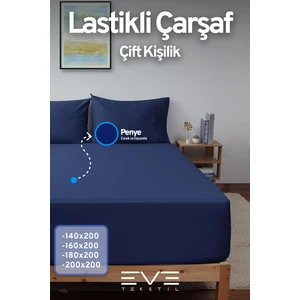 Eve Tekstil Fitted  Penye Kumaş Çift Kişilik Lastikli Çarşaf