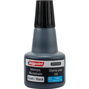 Istampa Mürekkebi Kaşe ve Istampa ile Uyumlu Yağsız ve Kalıcı Mürekkep Siyah 30 ml