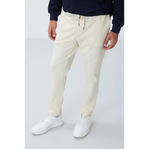 Air Jones Bej Yüzeyi Dokulu Standart Fit Erkek Eşofman Takım - 82155