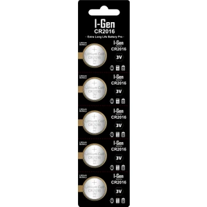 I-Gen Batteries I-Gen CR2016 Pil 5'li Paket Lityum Düğme Pil 3V 2016
