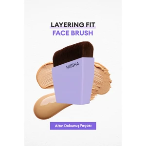 Özel Kesim Çok Fonksiyonlu Fondöten Fırçası Layering Fit Face Brush