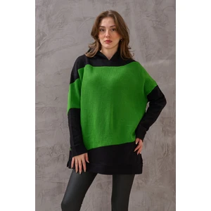 Kadın Kopüşonlu Triko Sweatshirt