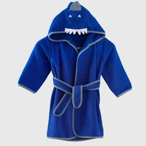 Unisex Bebek Bornozu Figürlü Mavi