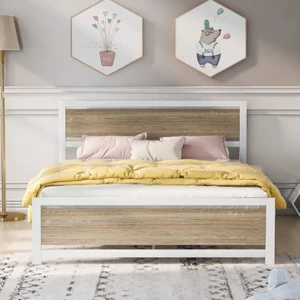 Hft Home Metal Karyola, Çınar Xl Metal Karyola Renk Seçenekli, Çift Kişilik