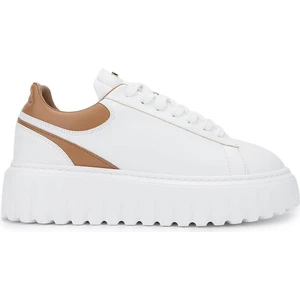 Tamer Tanca Kadın Deri/suni Beyaz Sneakers & Spor Ayakkabı 1009 05 Bn Ayk SK24-25 Byz Cılt/tb Cılt