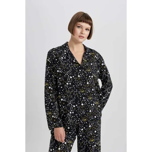 Fall in Love Viskon Uzun Kollu Pijama Üstü B0214AX23WN