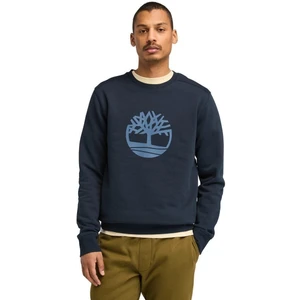 Kennebec River Tree Logo Crew Erkek Sweatshirt Dark Sapphire