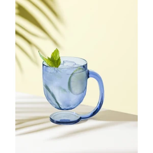 Madame Coco Domme Plastik Kupa - Lacivert - 385 ml