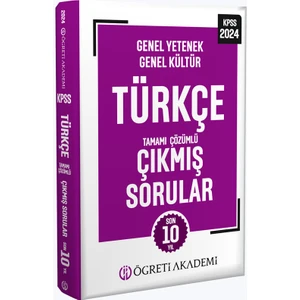 2024 Kpss Genel Yetenek Genel Kültür Türkçe Tamamı Çözümlü Çıkmış