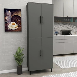 Home Enda 6 Raflı 4 Kapaklı Çok Amaçlı Dolap Antrasit