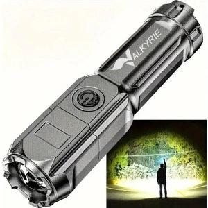 Şarjlı Ultra Güç El Feneri  Zoom 3 Mod Type-C Uzun Kullanım Suya Dayanıklı