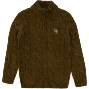 U.S. Polo Assn. Erkek Çocuk Haki Kazak /triko 50297422-VR027