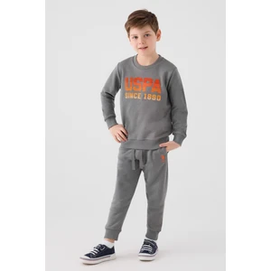 U.s. Polo Assn. Erkek Çocuk Koyu Gri Pijama Takım 50299492-VR080