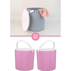 Flora 2'li Un ve Bakliyat Kabı, Trendy Çok Amaçlı Yuvarlak Saklama Kovası F365